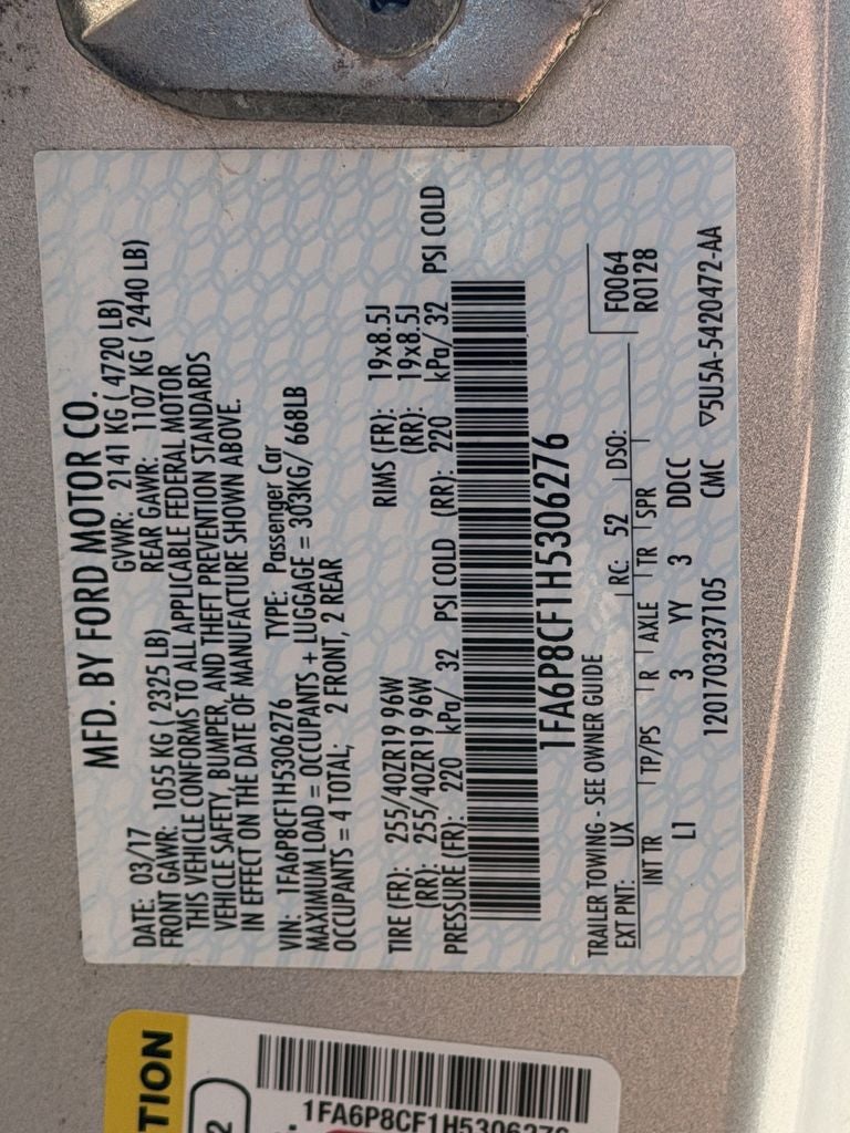 2017 Ford Mustang GT Premium