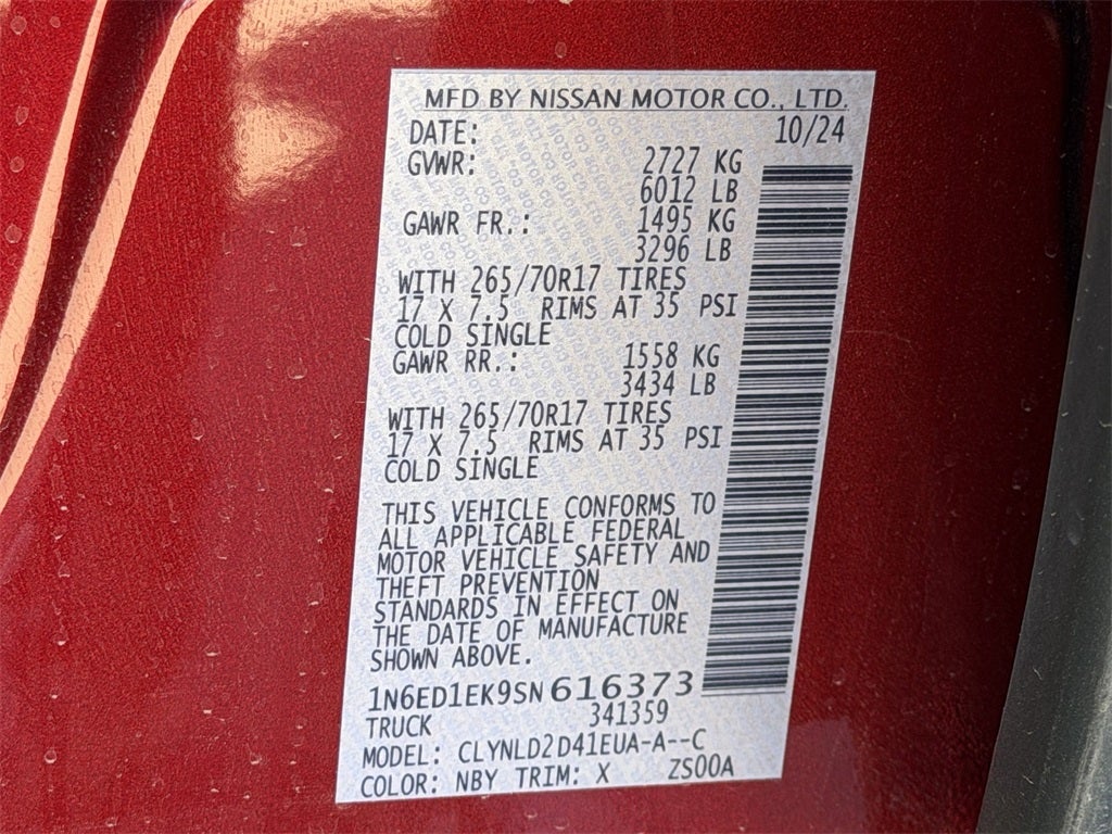 2025 Nissan Frontier PRO-4X