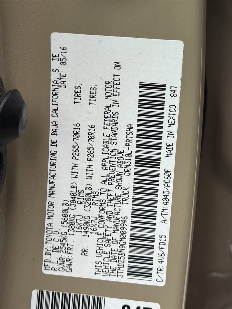 2016 Toyota Tacoma TRD Off-Road