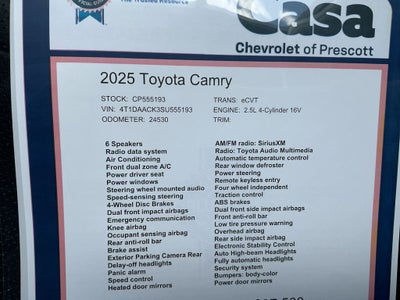 2025 Toyota Camry XSE
