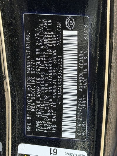 2025 Toyota Camry SE