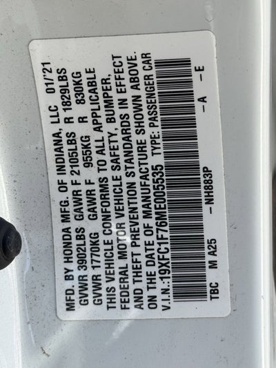 2021 Honda Civic Sedan EX-L