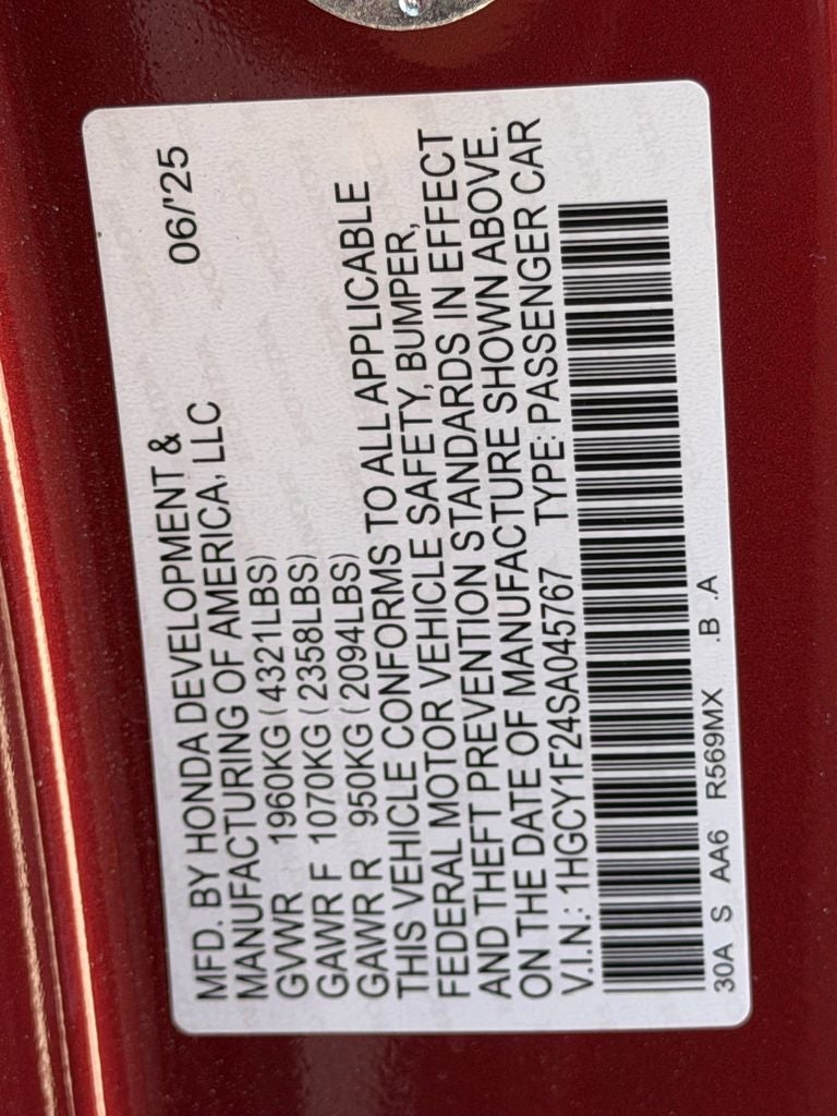 2025 Honda Accord LX