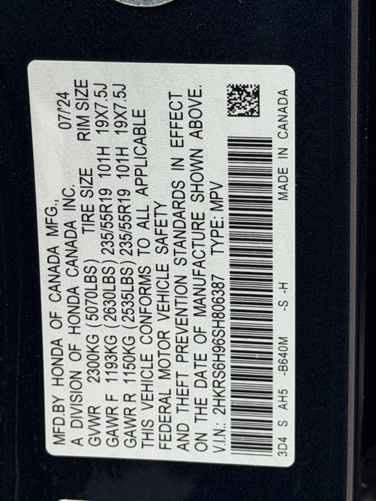 2025 Honda CR-V Hybrid Sport Touring