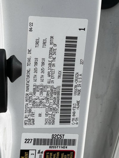 2022 Toyota Tundra SR5