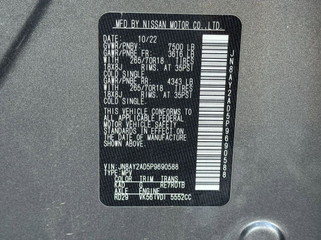 2023 Nissan Armada SV 4WD