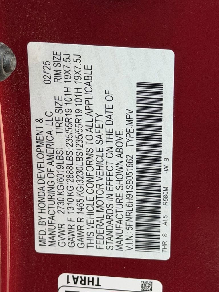 2025 Honda Odyssey Elite