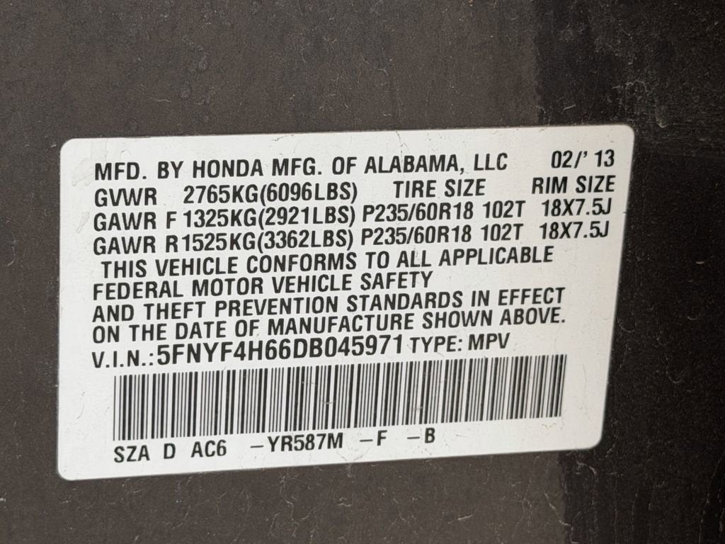 2013 Honda Pilot EX-L