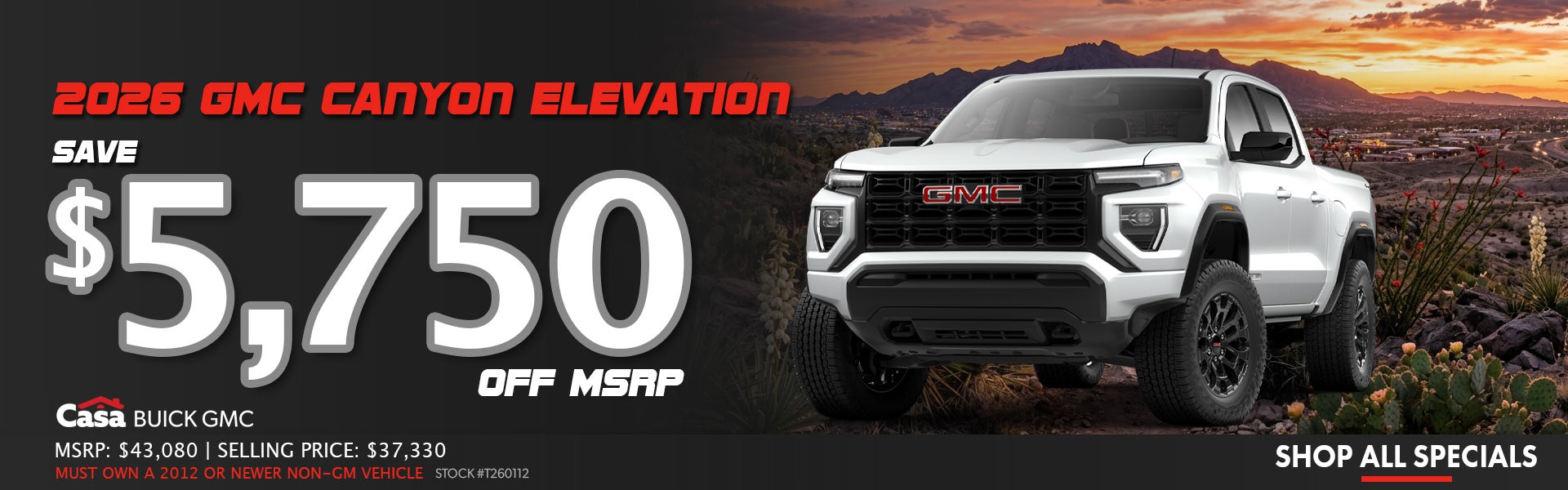 2026 GMC Canyon Elevation