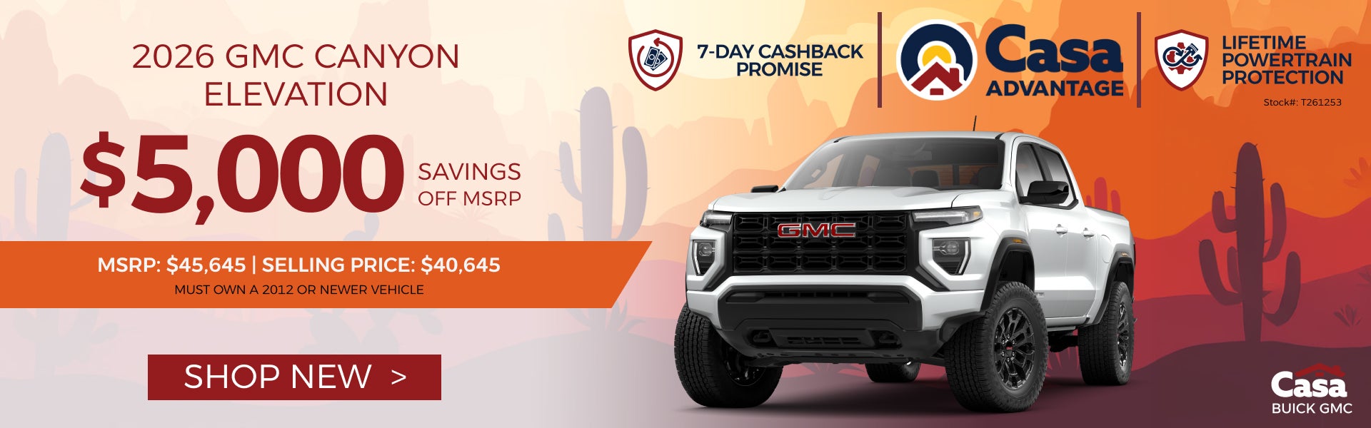 2026 GMC CANYON ELEVATION